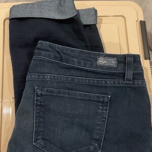 PAIGE Women's Dark Blue Skinny Maternity Jeans